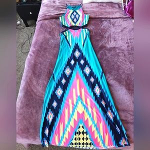 Colorful maxi dress